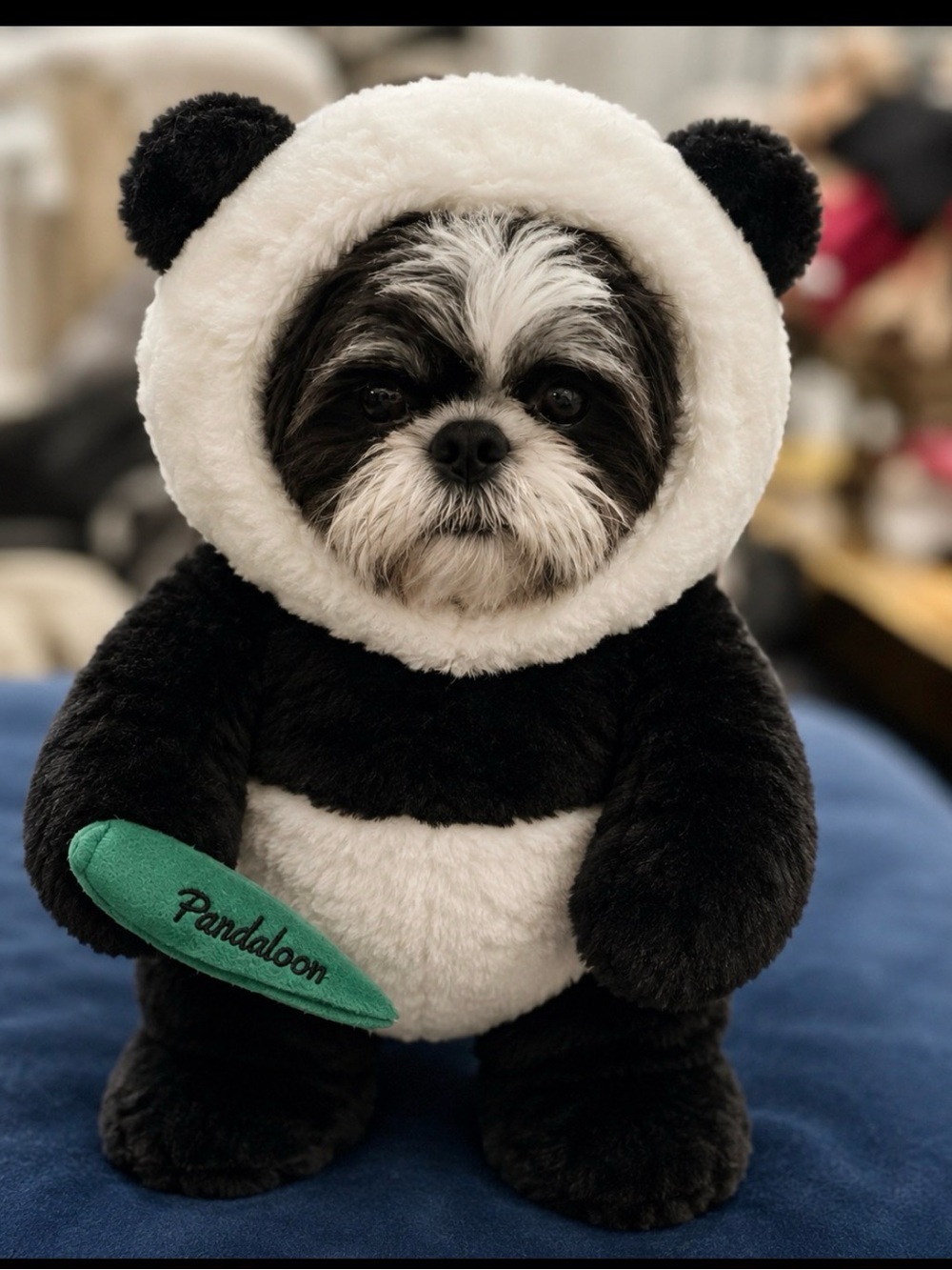 Plush Dog Costume - Black & White Panda Outfit for Small Dogs